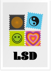 Front cover of LSD information resource showing LSD trips