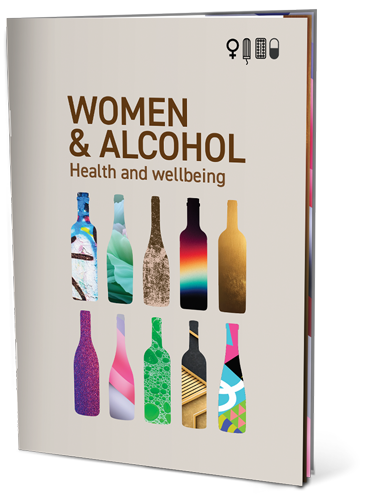 cover page of a women and alcohol health information booklet