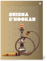 Shisha and hookah pipe on ornate background
