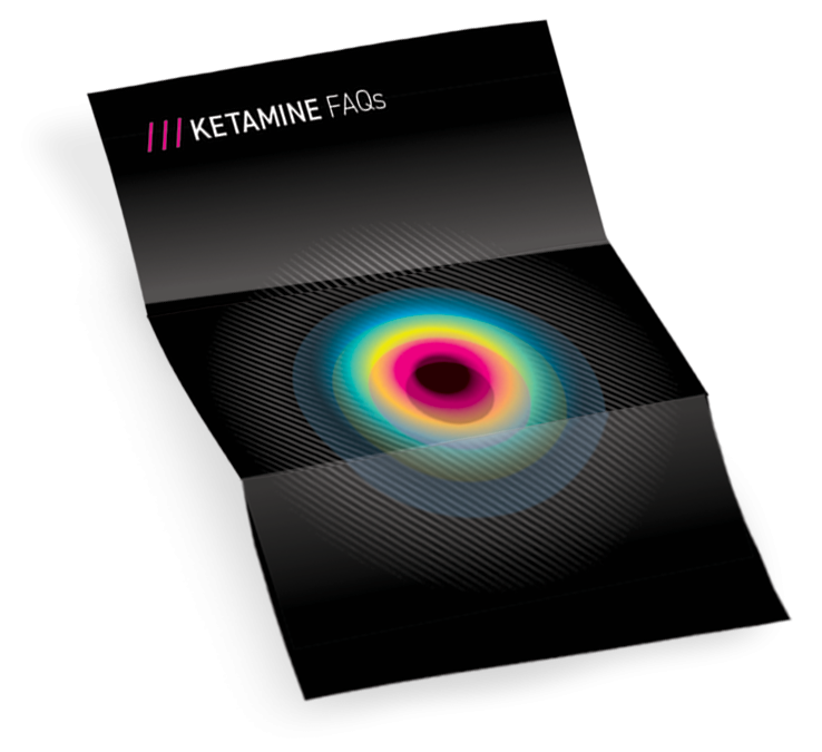 Ketamine FAQs leaflet front cover